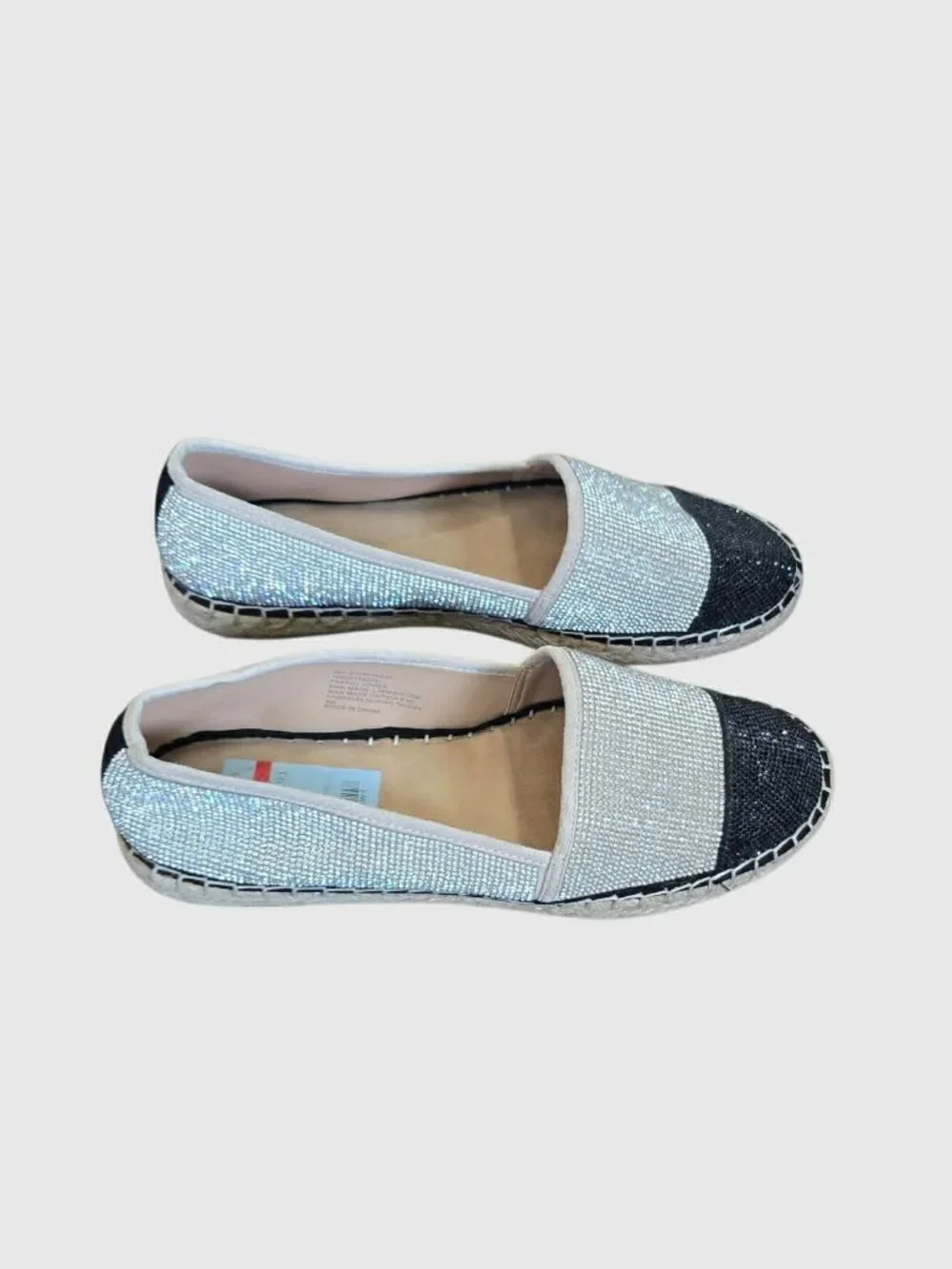 INC INternational Concepts Corvina Rhinestones Bling Espadrilles Shoes Womens 8M